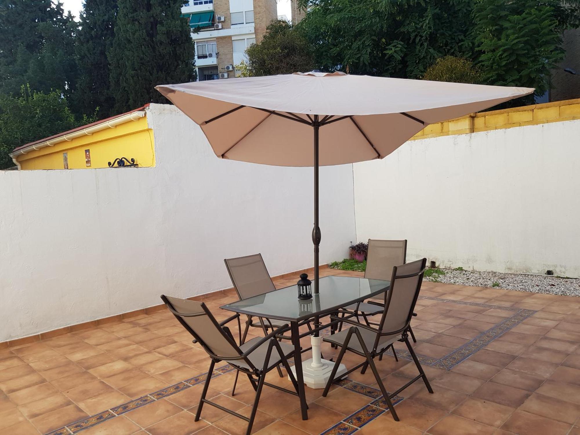 Apartamento Nervión Piso Con Patio Sevilha